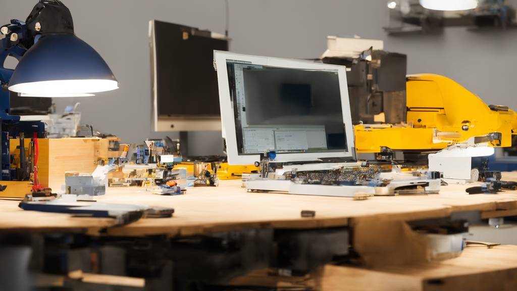 Professional computer repair workbench at Computer Solutions